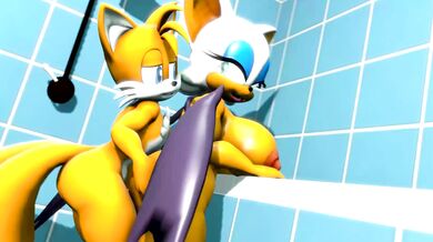 Furry Tail Fest with a Side of Spidey-Smut: Tails & Rouge Get It On