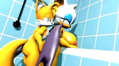Furry Tail Fest with a Side of Spidey-Smut: Tails & Rouge Get It On