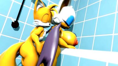 Furry Tail Fest with a Side of Spidey-Smut: Tails & Rouge Get It On