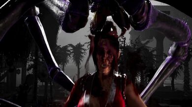 Mai Shiranui gets pinned down and transforms into an animal during a kinky romp with the wicked sorceress, Sindel.