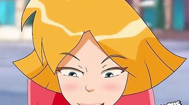 Clover gets double-teamed by two Pizza Delivery Boys who are up to no good - a Facial Orgy Ensues!