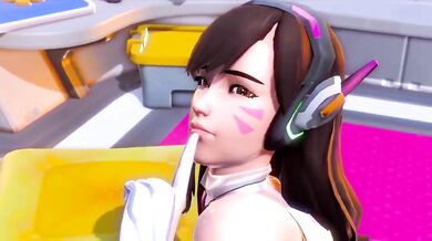 Sexy D.va's Super Anal Ass-ault