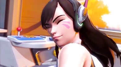 Sexy D.va's Super Anal Ass-ault