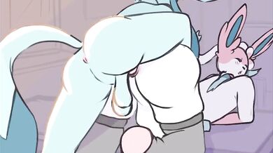 Glaceon and Sylveon Get Loud with Their Love-Making [TheFoolishFelix]
