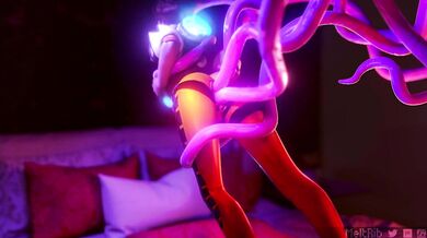 Tracer Taken by Tentacles - Meltrib