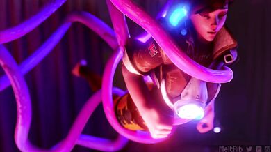 Tracer Taken by Tentacles - Meltrib