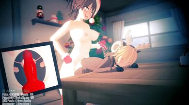 Forced Feminization and Fornication Festive Fun (Futa x Female)