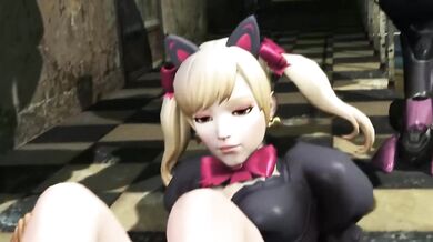 D.va Gets Her Toes Curled in Foot Worship - Oscarkim123