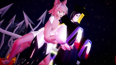 Monster Cock Astolfo's Halloween Bash - Raiko's Jiangshi Splashes Yaoi