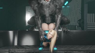 Samus Aran gets Fucked by a Ravenous Werewolf [Dicesfm]