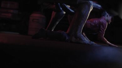Claire Redfield Taken by Mr. X in a Dirty Doggy Style While Wearing Braces and Dr. Pineapple Watches
