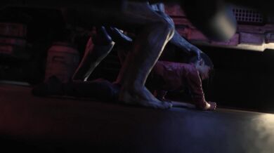 Claire Redfield Taken by Mr. X in a Dirty Doggy Style While Wearing Braces and Dr. Pineapple Watches