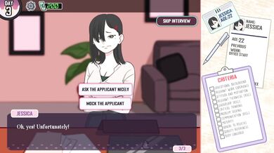 Jessica's Horny Interview Technique