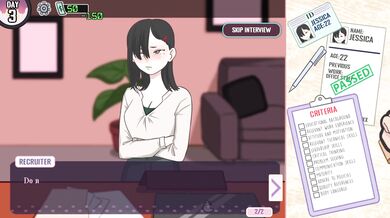 Jessica's Horny Interview Technique