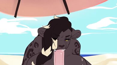 Alienna's Oral Delight at the Beach: Galiena's Deep Throat Adventure