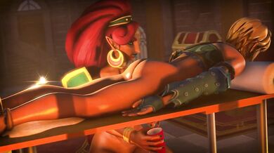 Naughty Urbosa Draining Link's Dick in a Fan-made SFM Video