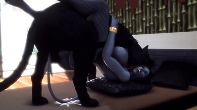 Mega-Titted Warrior Princess Fucked by Black Beast in 'X'sara X Panther'