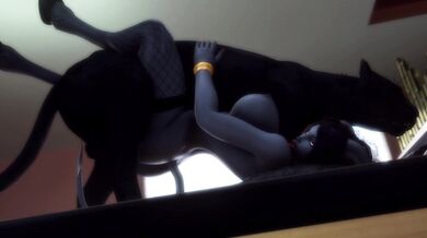 Mega-Titted Warrior Princess Fucked by Black Beast in 'X'sara X Panther'