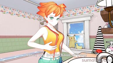 #348723 Pokemon Misty & Hilda Futanari and Diaper Chastity Fun