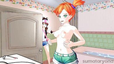 #348723 Pokemon Misty & Hilda Futanari and Diaper Chastity Fun