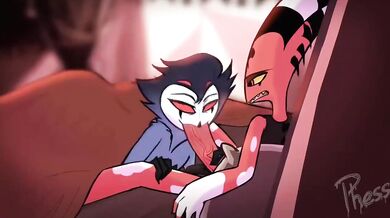 Stolas and Blitzo Get Lewd and Filthy with Phess