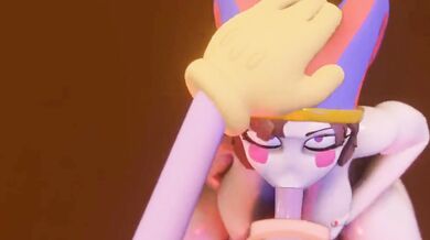 Slutty Pomni Gets Barely Legal Dick Sucked in 'Pomni's bj'