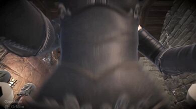 Futa Guard Takes it Down the Throat in POV Throatfucking Action