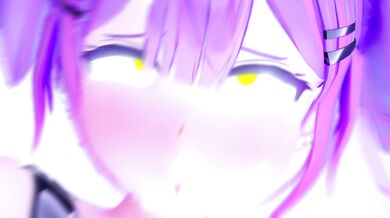 The Horny Towa-Sama From HMV Pumps Up Her Boobs In A Lustful Fit Of Pleasure While Wearing A Naughty Race Queen Costume!