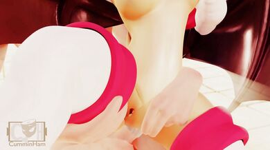 Cumingham with Rouge the Bat