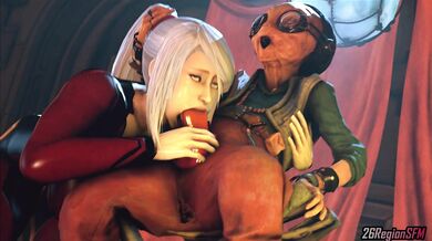 Busty Sarah's Sci-Fi Mashup Adventure: Star Wars x Bryant's Bootyliciousness