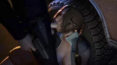 - Lara Croft's Anal Encounter with the Law