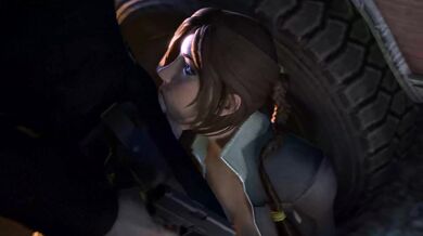- Lara Croft's Anal Encounter with the Law