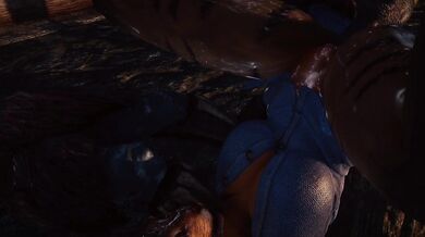 Sexual Enslavement of a Khajiit Virgin by Rieklings, Part Two