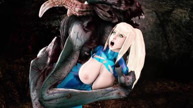 Samus's Fuck Hole Gets Ravaged by TheNewVice's Massive Cock During Hardcore Action