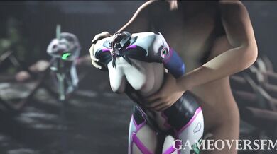 D.va's Blowjob and Gaping Hole Fiesta