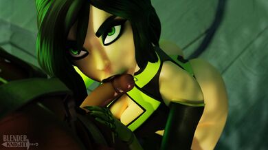 Falling for Shego's Tongue Play