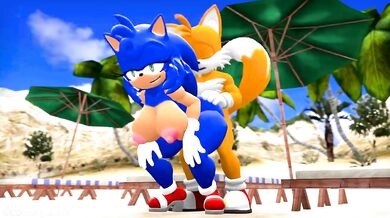 - Sonic the Hedgehog's Tail-spinning Sexcapade with Sonica