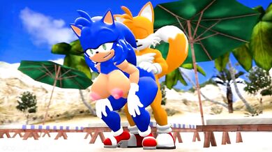 - Sonic the Hedgehog's Tail-spinning Sexcapade with Sonica