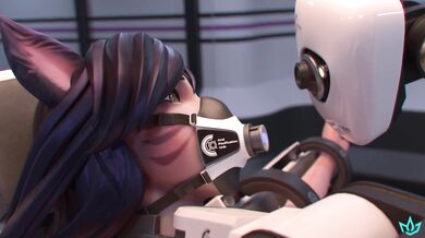 Futa Ahri's Cock Gets Lapped Up by High-Tech Robot in New Teaser
