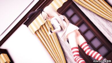 The Wanton Tease: Shimakaze's Naughty Behavior in 3D [MMD R18]