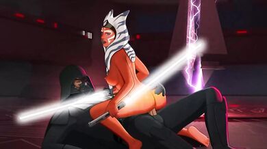 Ahsoka and Vader's Hardcore Encounter: A Star Wars Rebels Hentai Porn