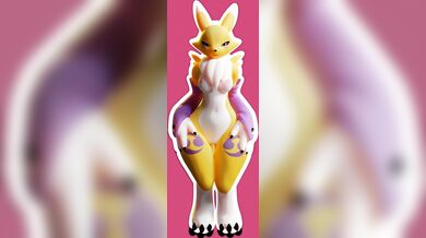 Renamon's Tail Waves in Marrubi