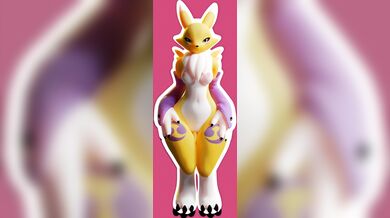 Renamon's Tail Waves in Marrubi
