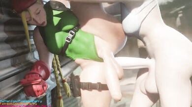 Pixelated Dick Stroking Cammy's O-face