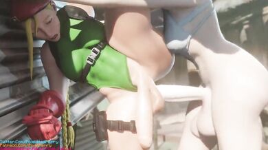 Pixelated Dick Stroking Cammy's O-face