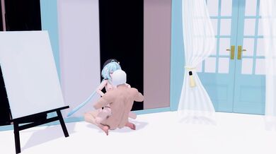 [9wjy9] Paint Class with Griseo - A Splash of Cum and Color