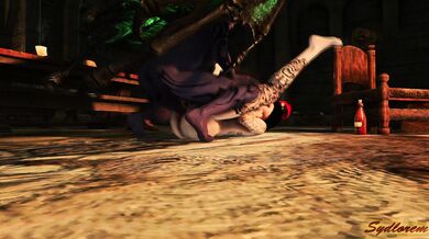 Dragonborn's Futa Desires Fulfilled by Succubus with Horsecock - Lesbian Futa Sex