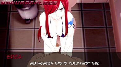 Fat Bastard Gets Lucky with Erza's Handjob