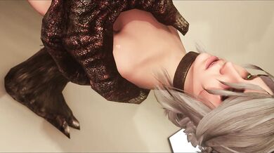 Skyrim's Ciri Gets Banged by a Horny Troll on Camera!