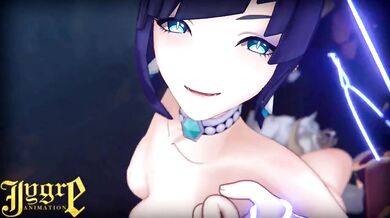 The Yelan Cheerleader Gets Butt-F*cked By Aether From The Football Team